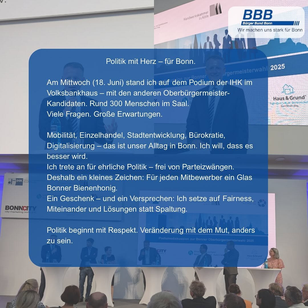 Podium der IHK